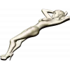 Stiletto Muse - bas-relief female figure STL for CNC milling