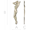 Stiletto Muse - bas-relief female figure STL for CNC milling
