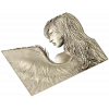 Крылатая Муза - 3D панно в формате STL для ЧПУ