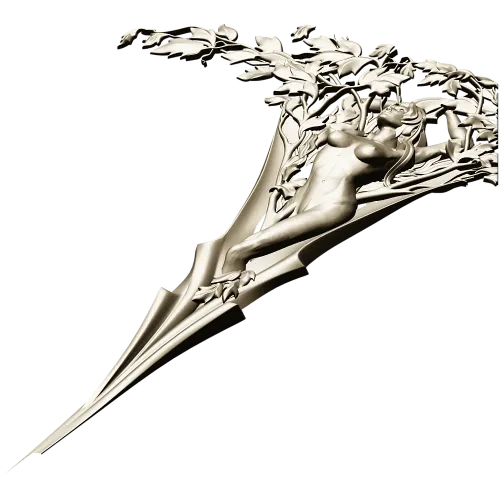 Sylvan Muse - detailed 3D STL model for CNC carving