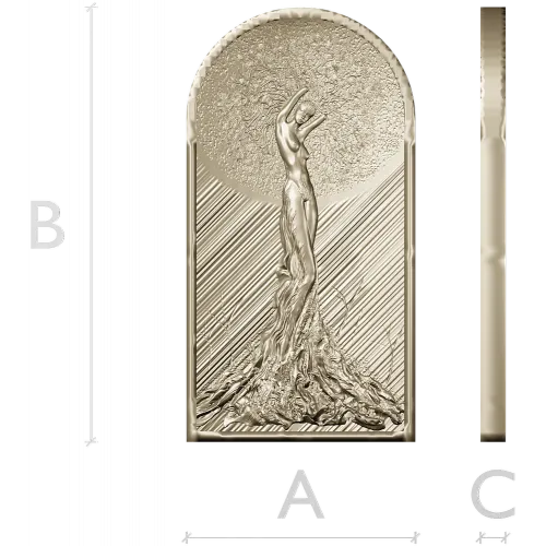Sylvan Embrace - high-relief Girl-Tree 3D model STL for CNC