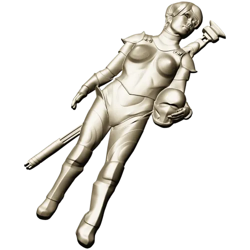 3D модель stl "Стражница" - фигурный рельеф для ЧПУ