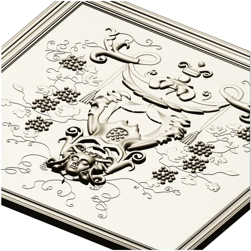 Vintner's Cartouche - decorative CNC panel STL