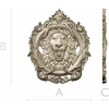 Regal Roar Cartouche - STL 3D model for CNC carving