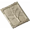 Tree relief panel STL for CNC milling - ornate framed tree