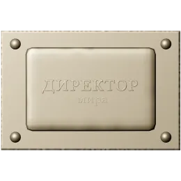 Табличка "Директор мира"
