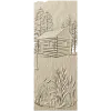 Forest Cabin Relief - STL 3D model for CNC carving