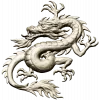 Oriental Dragon Relief STL for CNC Milling