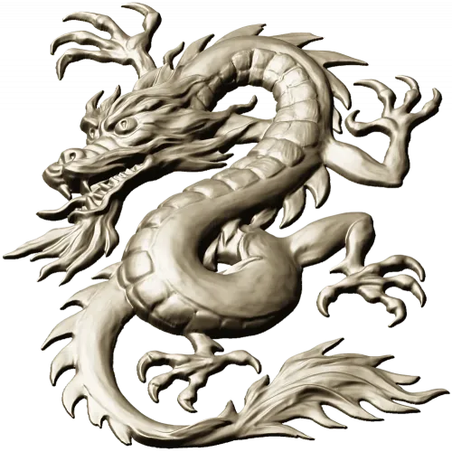 Oriental Dragon Relief STL for CNC Milling