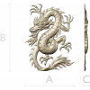 Oriental Dragon Relief STL for CNC Milling