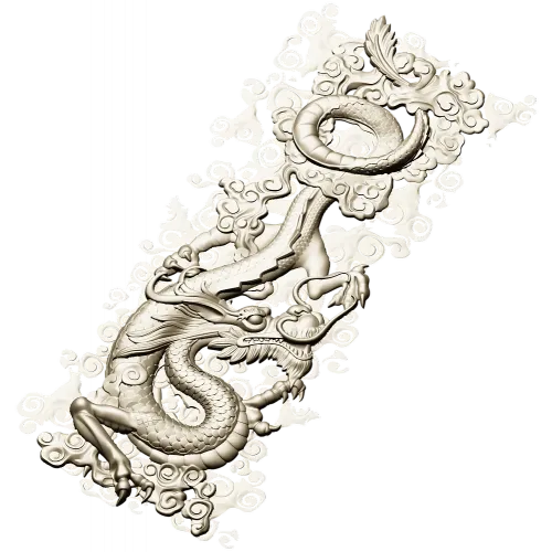Dragon Cloud Relief STL for CNC Carving - High Relief Panel