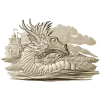 Драконий берег - 3D рельеф для ЧПУ (STL)