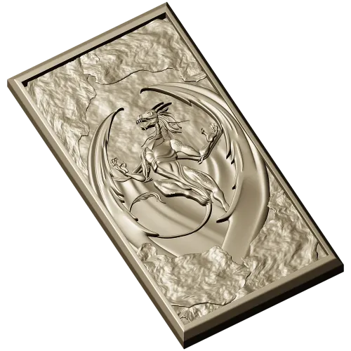 Dragon Ascendant - high-relief 3D model STL for CNC