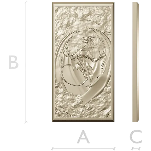 Dragon Ascendant - high-relief 3D model STL for CNC