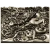 Дракон в облаках - рельефная 3D модель STL для ЧПУ
