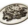 Dragon head medallion 3D STL for CNC