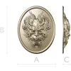 Dragon head medallion 3D STL for CNC
