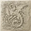 High-Relief Dragon Panel STL for CNC Milling