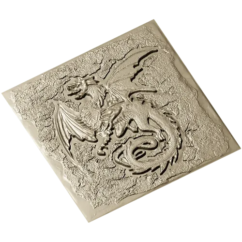 High-Relief Dragon Panel STL for CNC Milling