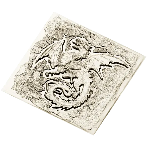 High-Relief Dragon Panel STL for CNC Milling