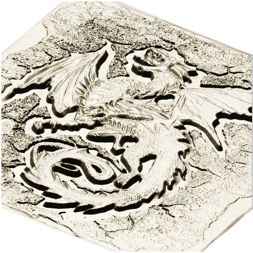 High-Relief Dragon Panel STL for CNC Milling