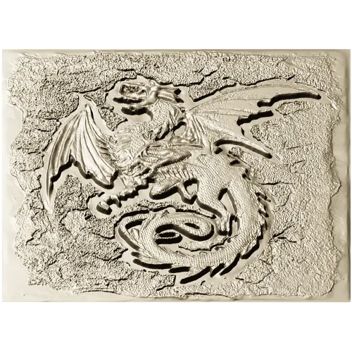 High-Relief Dragon Panel STL for CNC Milling