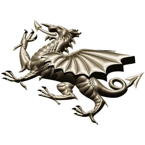 Геральдический дракон - 3D модель STL для ЧПУ