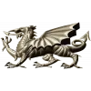 Геральдический дракон - 3D модель STL для ЧПУ