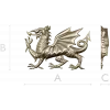 Геральдический дракон - 3D модель STL для ЧПУ