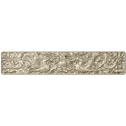Twin Dragon Frieze - STL 3D model for CNC carving