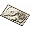 Egyptian Reclining Lady with Cat - STL Relief for CNC