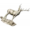 Гордый олень на скале - 3D модель STL для ЧПУ