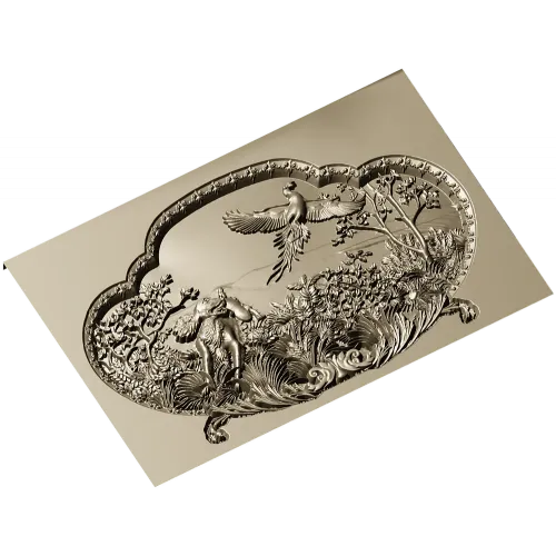 Forest Life Relief - high-relief STL 3D model for CNC