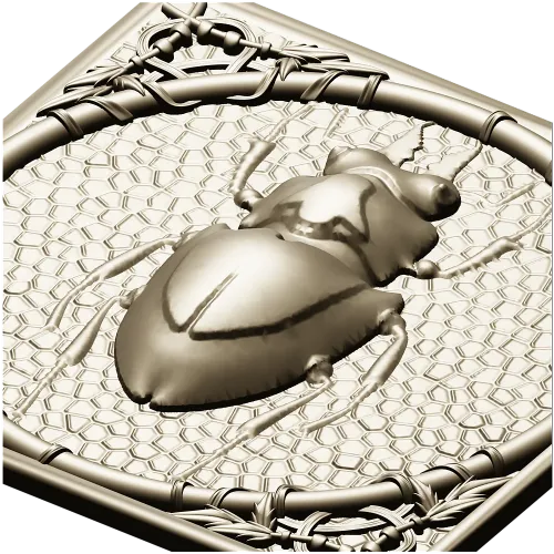 Scarab Relief Panel STL for CNC Milling
