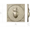 Scarab Relief Panel STL for CNC Milling