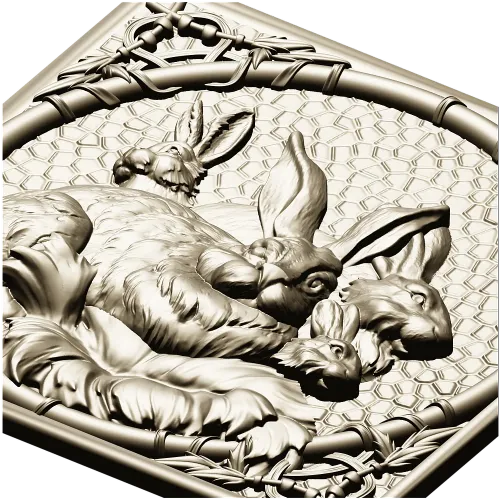 Hare Family Relief STL for CNC Router