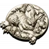 Hare Family Medallion - high-relief STL for CNC carving
