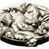 Hare Family Medallion - high-relief STL for CNC carving