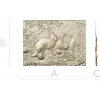 Rabbit Family Bas-Relief STL 3D Model for CNC
