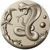 Cobra Medallion STL 3D model for CNC