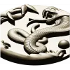 Cobra Medallion STL 3D model for CNC