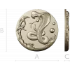 Cobra Medallion STL 3D model for CNC