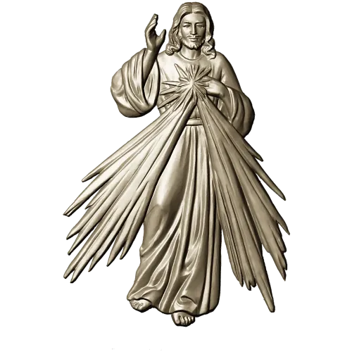 Divine Mercy Jesus - 3D STL Relief for CNC