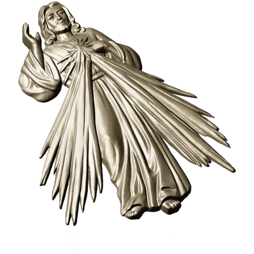 Divine Mercy Jesus - 3D STL Relief for CNC
