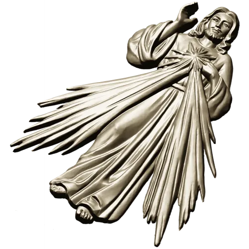 Divine Mercy Jesus - 3D STL Relief for CNC