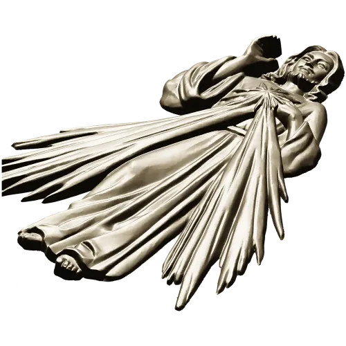 Divine Mercy Jesus - 3D STL Relief for CNC