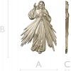 Divine Mercy Jesus - 3D STL Relief for CNC