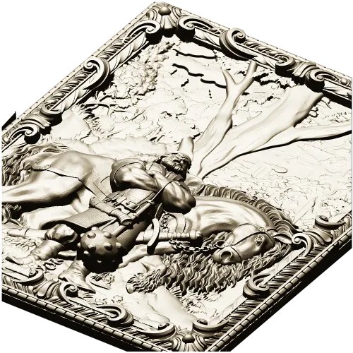 Ilya Muromets relief panel STL for CNC milling