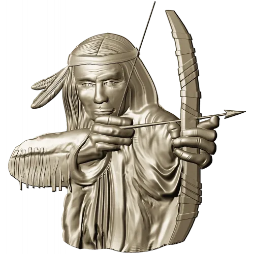 Native Archer Relief STL