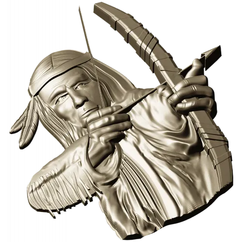 Native Archer Relief STL